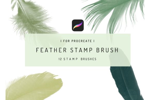 Bringing Life to Digital Art with the 12 Procreate Feather Stamp Brush Set
