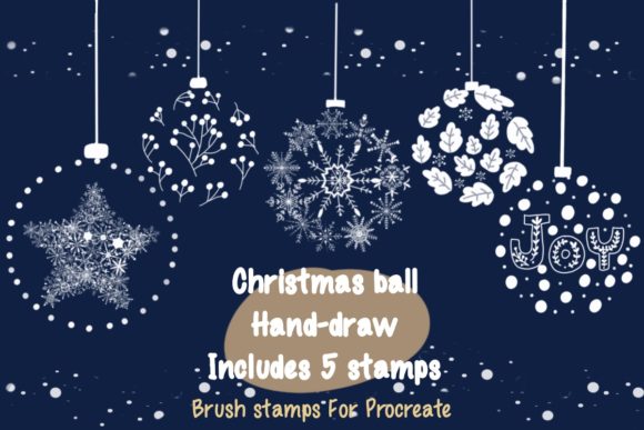 Christmas Ball Procreate Brush Stamps Guide