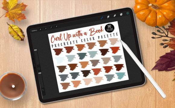 Curl Up with a Book: A Cozy Procreate Palette