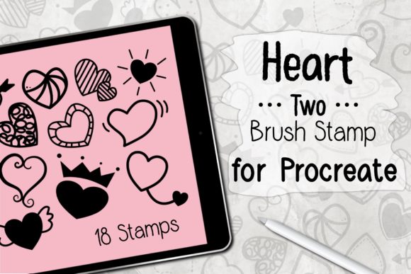 Elevate Your Art with Heart Two Stamp Brush Procreate
