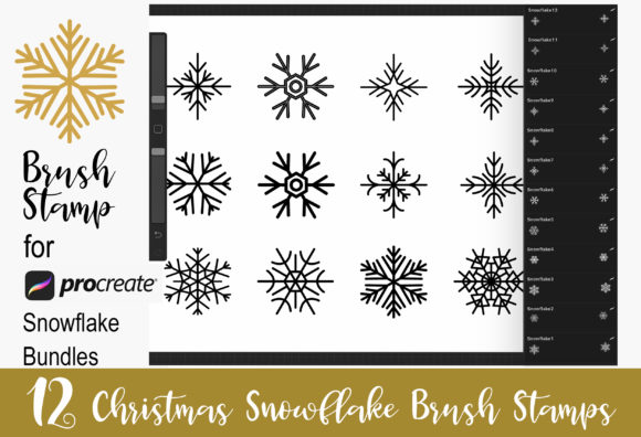 Elevating Holiday Designs with the Procreate Brush Stamp Christmas Ornament Collection