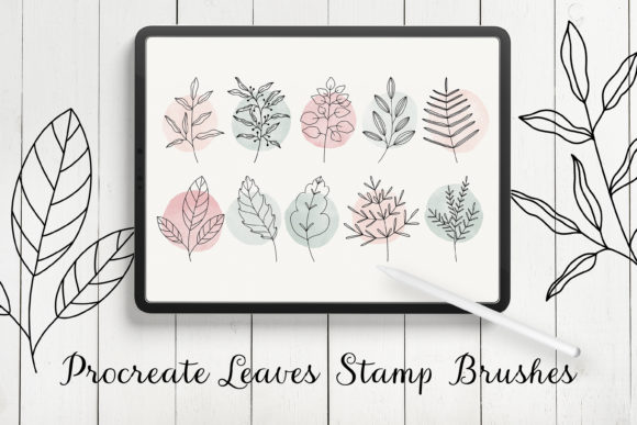 Hand-Drawn Greenery Stamps for Procreate 5X