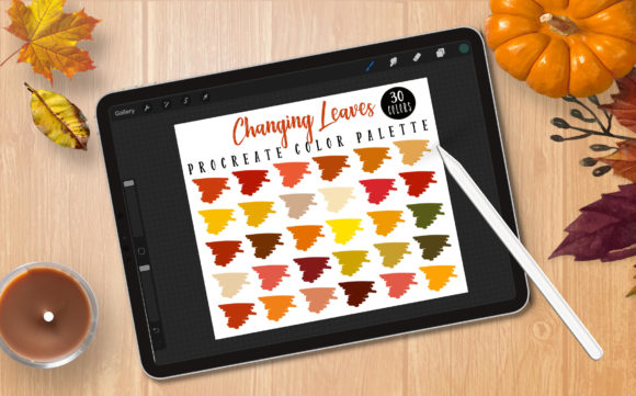 Procreate Palette - Changing Leaves for Autumn Art