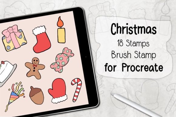 Strategic Holiday Design: Leveraging Stamp Brush Procreate Christmas 01 for Professional Results