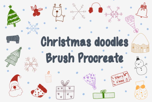 Streamlining Holiday Creativity with Christmas Doodles Procreate Brush Stamps