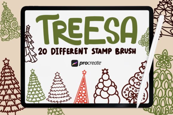 Treesa 20 Stamp Brush Procreate: A Versatile Toolkit