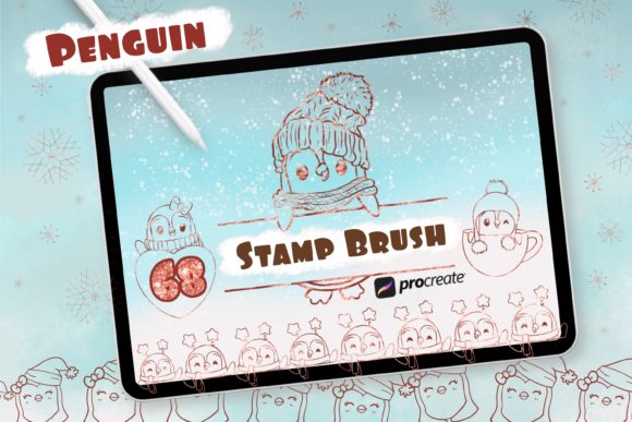 Unlock Your Creative Potential with the Penguin Stamp Brush Set for Procreate