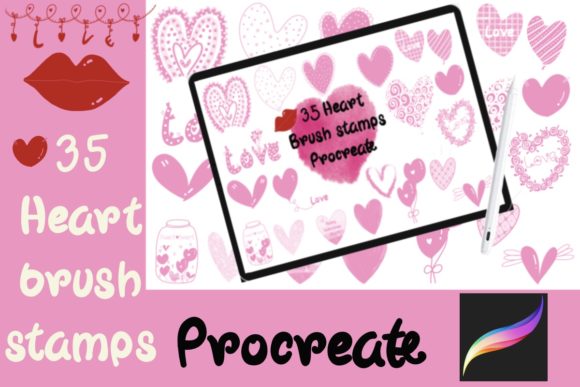 Unlocking Creative Efficiency with 35 Heart Brush Stamps Procreate