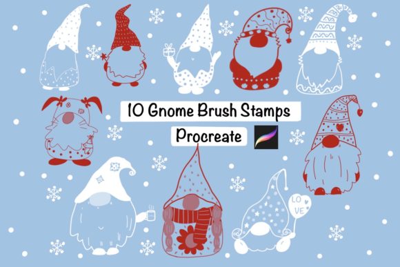 Unlocking Whimsy: A Deep Dive into the 10 Gnome Brush Stamps Procreate Collection
